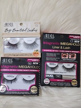 Ardell Magnetic Mega Hold Lashes Kit - Black 3 ct.